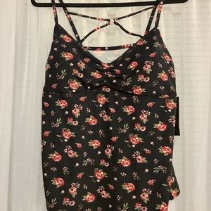 Floral print tank top